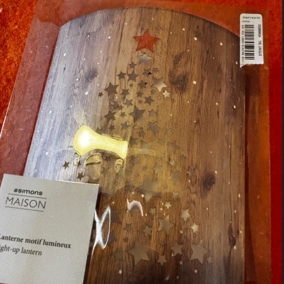 Festive Christmas tree and stars paper lantern NWT - Picture 4 of 10